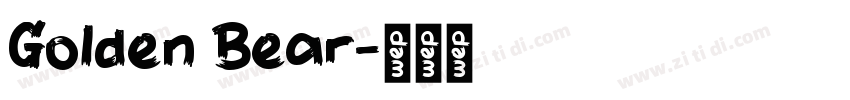 Golden Bear字体转换